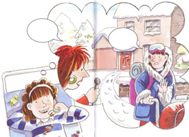WAIT A MINUTE, RUBY! - Colouring In Picture Three